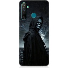 Realme 5 Pro Uyumlu Karanlık Figür  Desenli Silikon Kılıf