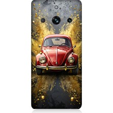 Teknomeg Realme 11 Pro Uyumlu Klasik Vosvos  Desenli Silikon Kılıf