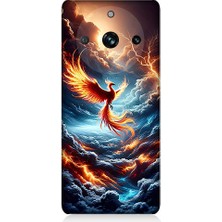 Teknomeg Realme 11 Pro Plus Uyumlu Ateşli Anka  Desenli Silikon Kılıf