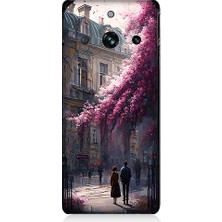 Realme 10 Pro Uyumlu Çiçekli Sokak  Desenli Silikon Kılıf