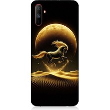 Teknomeg Realme C3 Uyumlu Çöl Atı  Desenli Silikon Kılıf