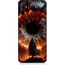 Teknomeg Realme C3 Uyumlu Ateş Çemberi  Desenli Silikon Kılıf