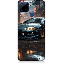 Realme C15 Uyumlu Gece Yarışı  Desenli Silikon Kılıf