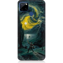 Teknomeg Realme C12 Uyumlu Van Gogh Yolu  Desenli Silikon Kılıf