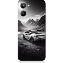 Teknomeg Realme 10 Uyumlu Dağ Yolunda Araba  Desenli Silikon Kılıf