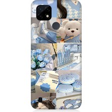 Teknomeg Realme C21 Uyumlu Mavi Oyuncaklar  Desenli Silikon Kılıf