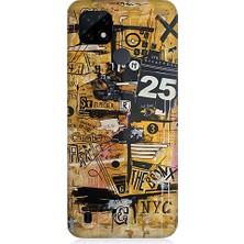 Realme C21 Uyumlu Karma Grafik  Desenli Silikon Kılıf