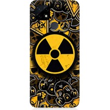Realme C21 Uyumlu Nükleer Sembol  Desenli Silikon Kılıf