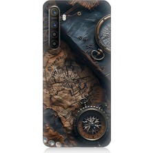 Realme Xt Uyumlu Eski Harita  Desenli Silikon Kılıf