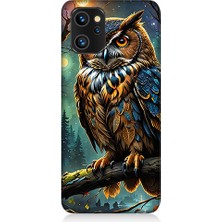 Teknomeg Reeder S19 Max Pro Uyumlu Baykuş Bakışı  Desenli Silikon Kılıf