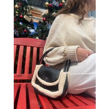 Bag Flower Lindy Kürklü El ve Çapraz Çanta