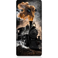 Teknomeg Realme 11 Pro Plus Uyumlu Kara Tren  Desenli Silikon Kılıf