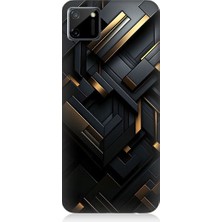 Teknomeg  Realme C11 Uyumlu Geometrik Desen  Desenli Silikon Kılıf