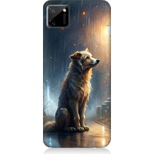 Teknomeg Realme C11 Uyumlu Yağmurlu Sokak  Desenli Silikon Kılıf