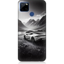 Teknomeg Realme C12 Uyumlu Dağ Yolunda Araba  Desenli Silikon Kılıf