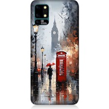 Teknomeg Reeder S19 Max Uyumlu Kırmızı Telefon  Desenli Silikon Kılıf