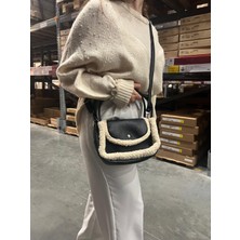 Bag Flower Lindy Kürklü El ve Çapraz Çanta