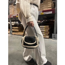 Bag Flower Lindy Kürklü El ve Çapraz Çanta