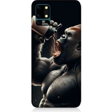 Teknomeg Reeder S19 Max Uyumlu Içecek Goril  Desenli Silikon Kılıf