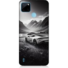 Teknomeg Realme C21Y Uyumlu Dağ Yolunda Araba  Desenli Silikon Kılıf