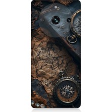 Teknomeg Realme 11 Pro Plus Uyumlu Eski Harita  Desenli Silikon Kılıf