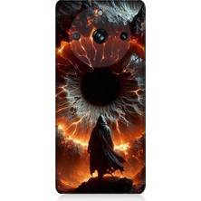 Teknomeg Realme 10 Pro Uyumlu Ateş Çemberi  Desenli Silikon Kılıf