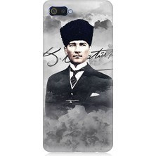 Teknomeg Realme C2 Uyumlu Atatürk Portresi  Desenli Silikon Kılıf