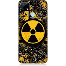 Teknomeg Realme C17 Uyumlu Nükleer Sembol  Desenli Silikon Kılıf