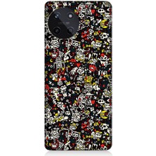 Teknomeg Realme 11 4g Uyumlu Küçük Figürler  Desenli Silikon Kılıf