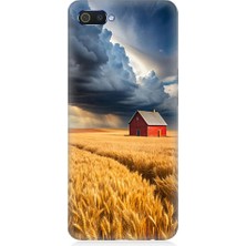 Teknomeg Realme C2 Uyumlu Buğday Tarlası  Desenli Silikon Kılıf