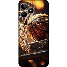 Teknomeg Realme C53 Uyumlu Uzay Iskeleti  Desenli Silikon Kılıf