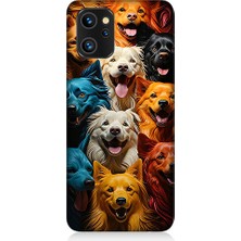 Teknomeg Reeder S19 Max Pro Uyumlu Renkli Köpekler  Desenli Silikon Kılıf