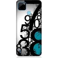 Teknomeg Realme C21Y Uyumlu Sayısal Karmaşa  Desenli Silikon Kılıf