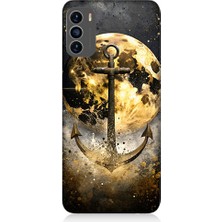 Teknomeg Reeder S19 Max Pro S Uyumlu Ay ve Çapa  Desenli Silikon Kılıf