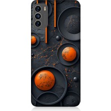 Teknomeg Reeder S19 Max Pro S Uyumlu Turuncu Desen  Desenli Silikon Kılıf