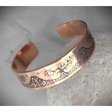 SkyFeel Saf Bakır Rune Hayat Ağaçlı Bileklik