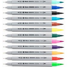 Masis Çift Uçlu Brush Pen Fineliner ve Fırça Uç 12'li