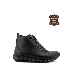 Chopper CPR-23052 Hakiki Deri Siyah Kadın Bot