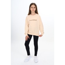 Toontoy Kız Çocuk Baskılı Taytlı Takım