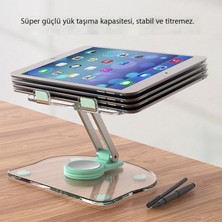 Leca Akrilik Tablet Standı Masaüstü Katlanır Dönebilen Cep Telefonu Desteği Standı Tembel Canlı Yayın Cep Telefonu Standı (Yurt Dışından)