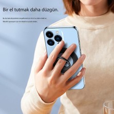 Span Apple'a Uygun Manyetik Halkalı Metal Cep Telefonu Tutucusu Güçlü Manyetik Tutucu (Yurt Dışından)