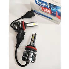 Supermoto Pulsar Rs 200 LED Far Ampül 2 Adet Takım H11 Fansız LED Xenon Buz Beyaz 12V-24V_SUPERMOTO