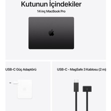 Apple MacBook Pro M4 Max 36GB 1TB SSD macOS 14" Taşınabilir Bilgisayar Uzay Siyahı MX2K3TU/A