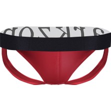 Darkzone Erkek Deri Arkası Açık Jockstrap