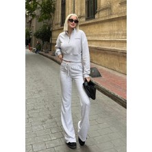 Karmelanj Ispanyol Paça Kadın Eşofman Takımı MG2203