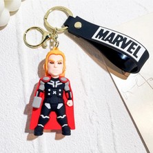 Güneş Züccaciye Avengers Marvel Thor Figürlü Silikon Anahtarlık & Çanta Aksesuarı Figür Oyuncak Aksesuar