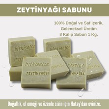 Bitkiselce Saf ve Doğal Içeriklerle Zeytinyağı Sabunu  950 gr (8 Kalıp)
