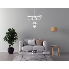 Eray Aydınlatma 9278-40 LED Krom Avize(Beyaz Işık -Sarı Işık - Gün Işığı)