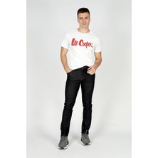 Lee Cooper Jagger Erkek Slım Straıght Dar Kesim Normal Bel Düz Paça Jean Pantolon Siyah