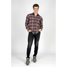 Lee Cooper Jack Normal Bel Dar Kesim Dar Paça Gri Erkek Jean Pantolon